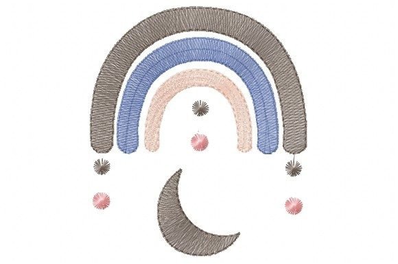 Boho Rainbow Moon Embroidery Review
