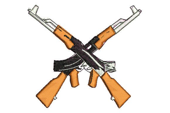 Crossed AK47 s: A Designer's Review for Boutique Sweatshirts