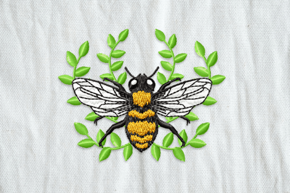 Cute Bee with Floral Ornament Review