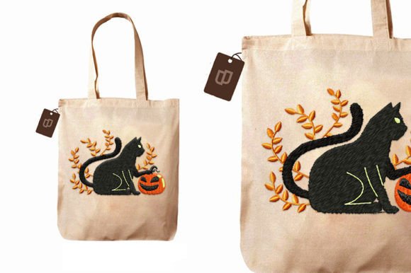 Cute Cat with Halloween Pumpkin Design Review