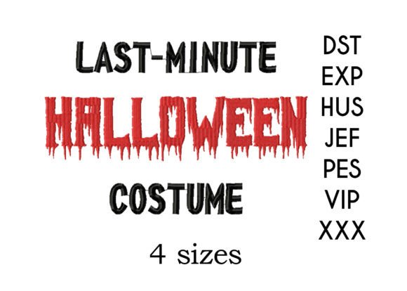 Last Minute Halloween Costume Embroidery Review