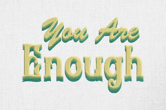 Mental Health You Are Enough Embroidery Review