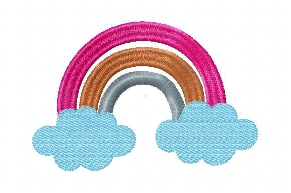 Rainbow with Cloud Embroidery Review