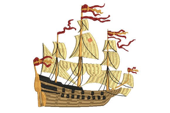 Sailboat Battling the Wind in the Ocean