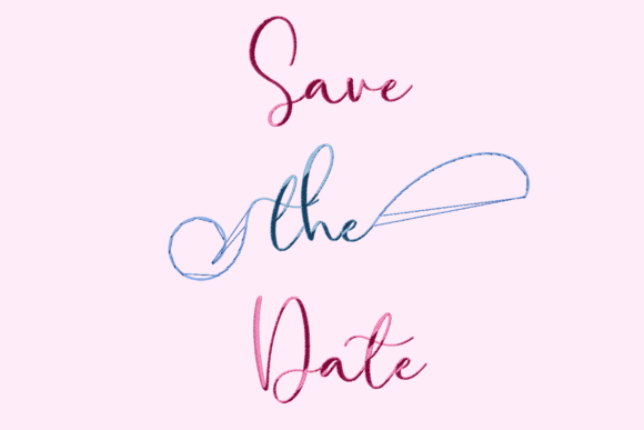 Save the Date Lettering Design Review